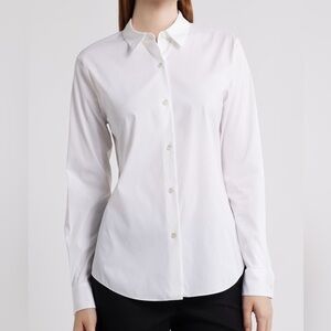 Theory Tenia Luxe Button-Down Shirt
